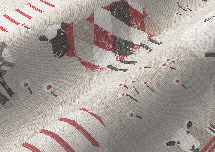 Baa Baa, Peony - Made to Measure Curtains - Image 4